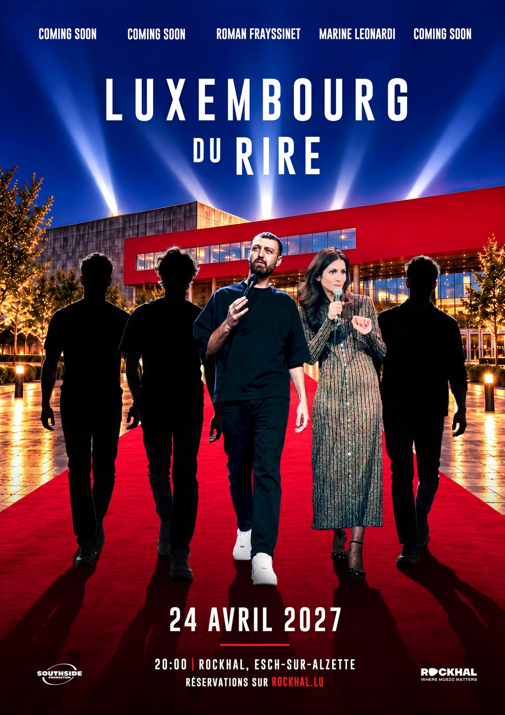 Affiche officielle du Luxembourg du Rire, samedi 24 avril 2027 à la Rockhal